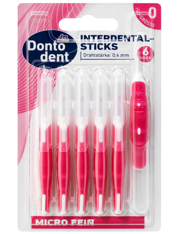 Dontodent micro soft interdental brush size 0, 6 pcs