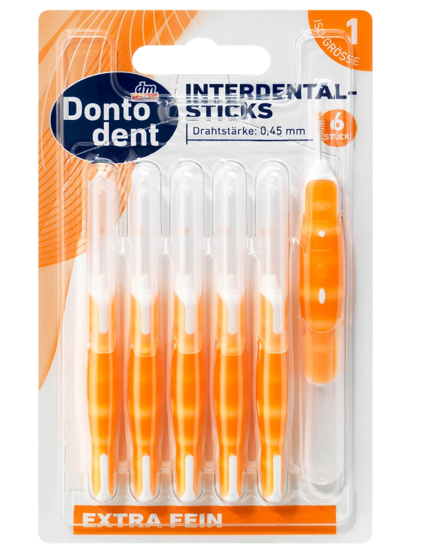 Dontodent extra soft interdental brush size 1, 6 pcs