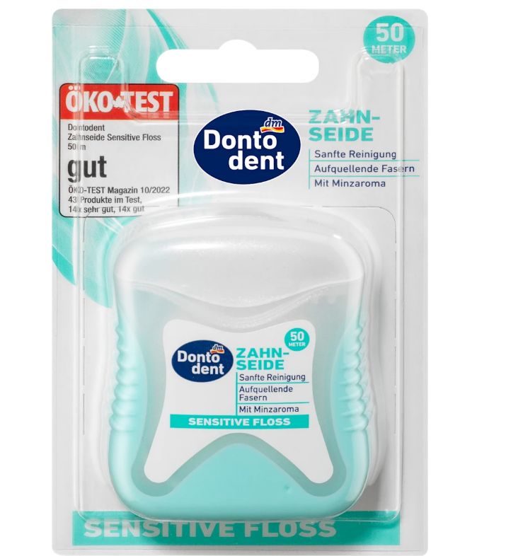 Dontodent Dental floss Sensitive, 50 m