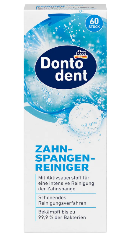 Dontodent cleaning tablets for braces, 60 pcs