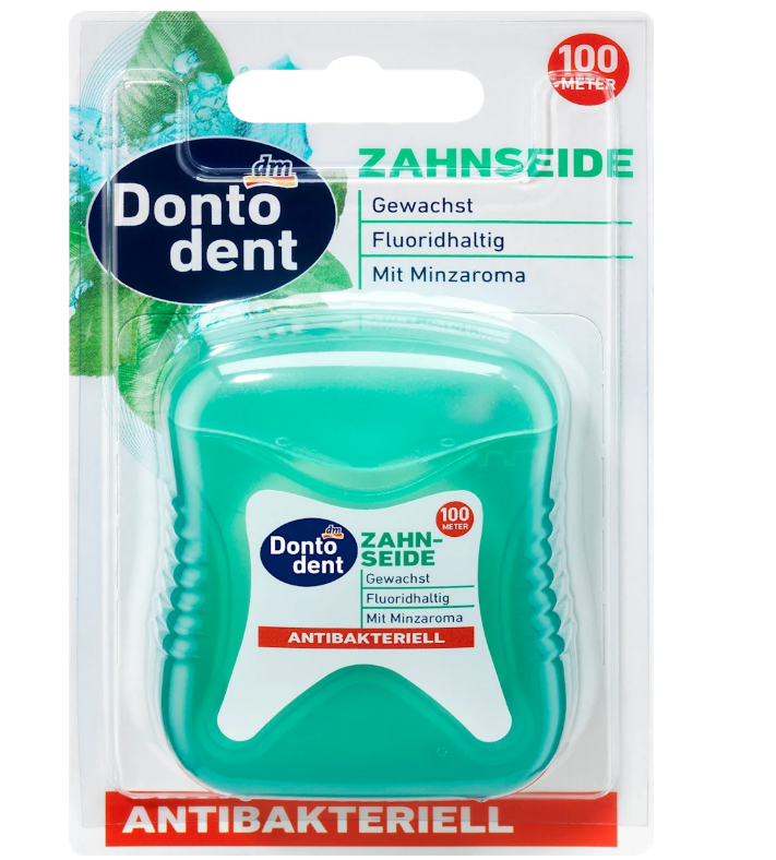 Dontodent antibacterial dental floss, 100 meters