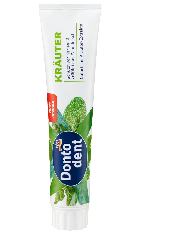 Dontodent toothpaste with herbal extracts, 125 ml
