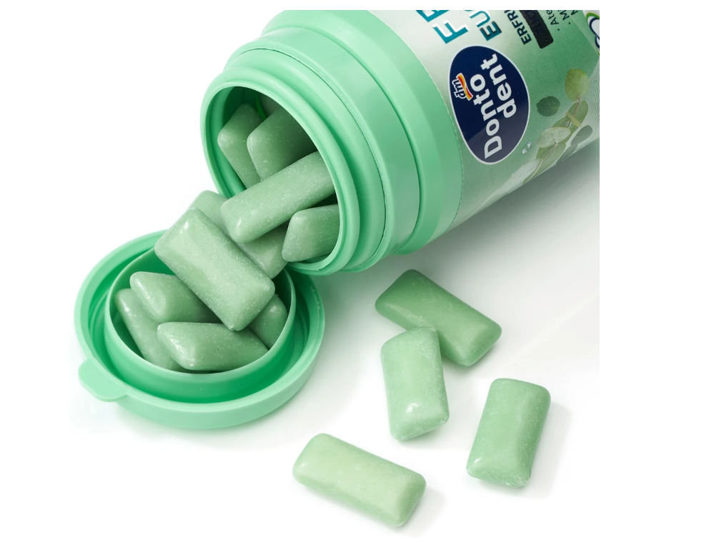 Dontodent Fresh Eucalyptus chewing gum, 50 pcs