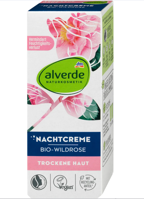 alverde NATURKOSMETIK organic wild rose night cream, 50 ml