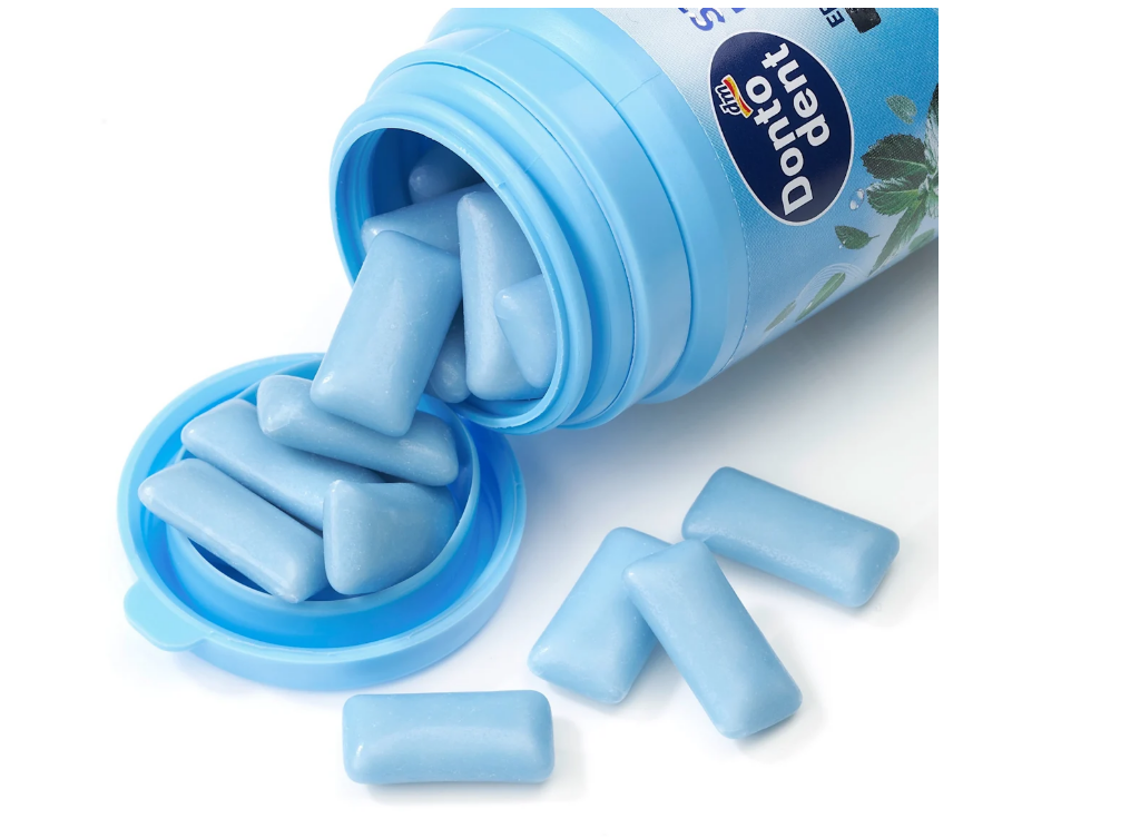 Dontodent Strong Mint chewing gum, 50 pcs