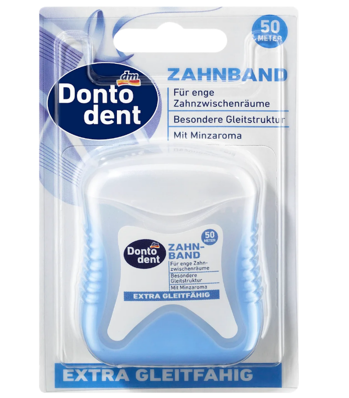 Dontodent waxed dental floss 50 meters
