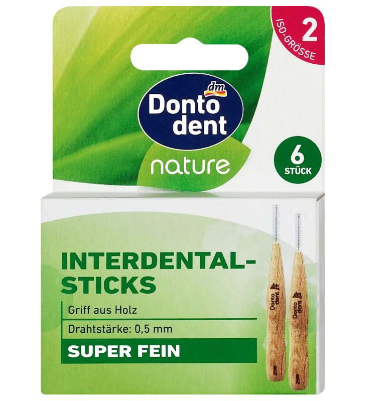 Dontodent nature interdental brushes, 6 pcs