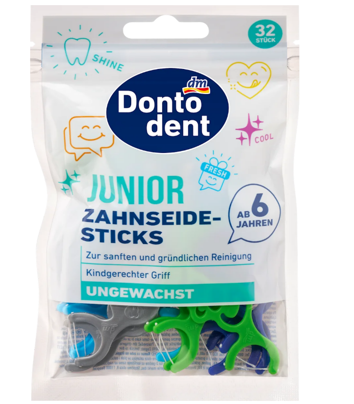 Dontodent interdental toothpicks for kids, 32 pcs