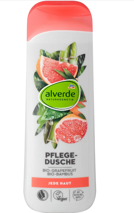 alverde NATURKOSMETIK shower gel organic Grapefruit and organic Bamboo, 250 ml