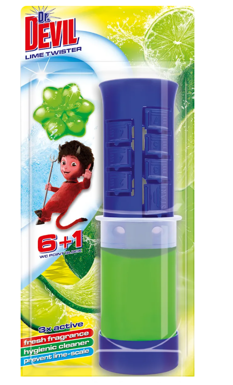 Dr.DEVIL Toilet spot block Lime Twister, 45 ml