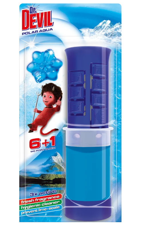 Dr.DEVIL WC spot block Polar Aqua, 45 ml