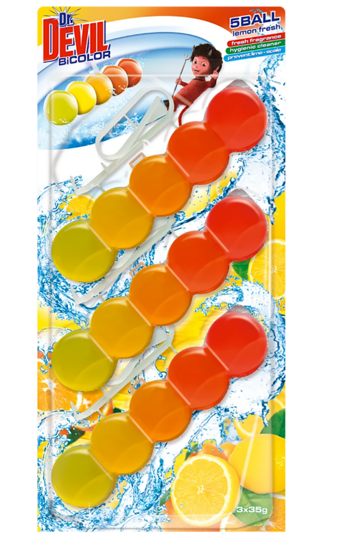 Dr.DEVIL Toilet curtain Lemon 3x35 g, 105 g