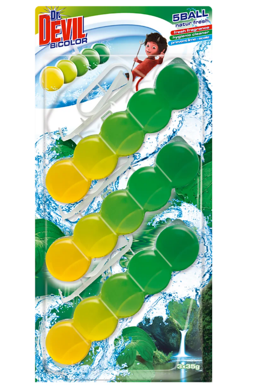 Dr.DEVIL Toilet curtain Natur 3x35 g, 105 g