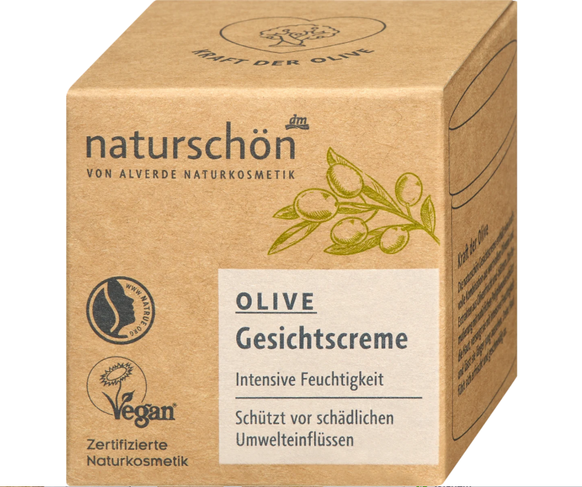 alverde NATURKOSMETIK naturschön face cream with olive oil, 50 ml
