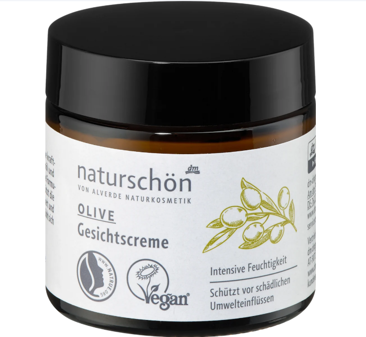 alverde NATURKOSMETIK naturschön face cream with olive oil, 50 ml