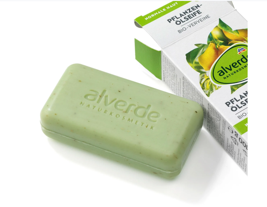 alverde NATURKOSMETIK natural organic verbena bar soap, 100 g