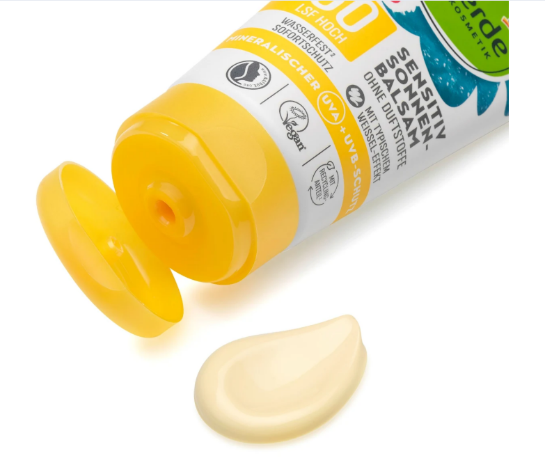 alverde NATURKOSMETIK Sensitive Kids kids sun balm SPF50, 150 ml