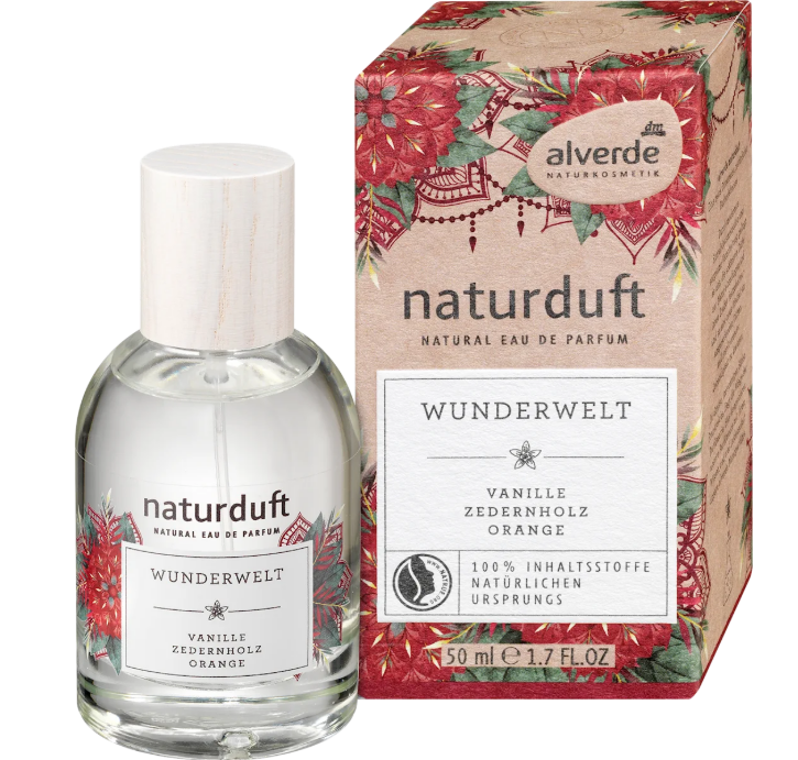 alverde NATURKOSMETIK Natural Eau de Parfum Wunderwelt - World of Wonders, 50 ml