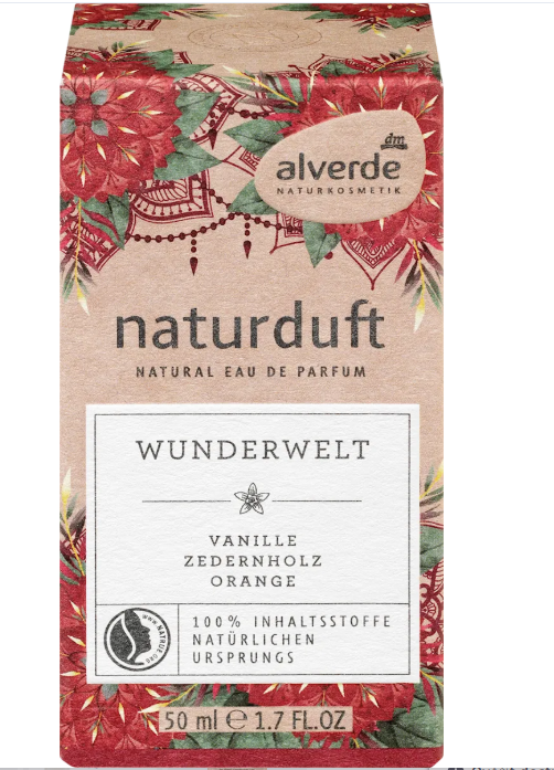 alverde NATURKOSMETIK Natural Eau de Parfum Wunderwelt - World of Wonders, 50 ml