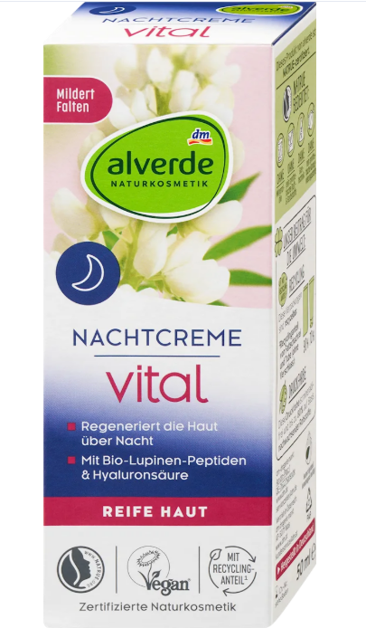 alverde NATURKOSMETIK Vital night cream, 50 ml