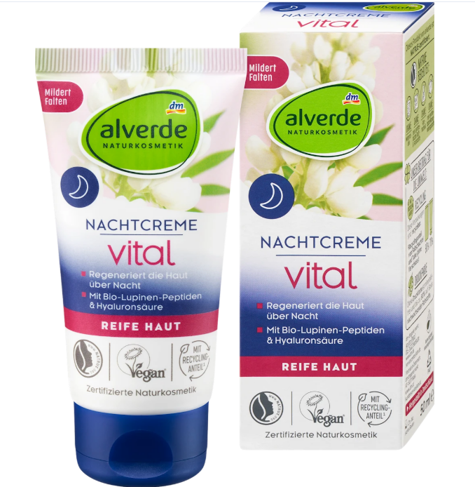 alverde NATURKOSMETIK Vital night cream, 50 ml
