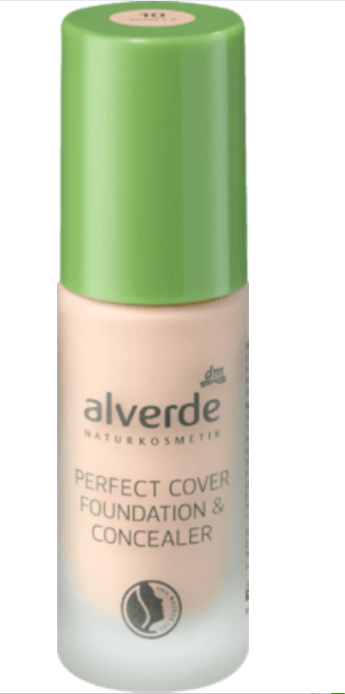 alverde NATURKOSMETIK Foundation & Concealer Perfect 10, Vanilla 20 ml