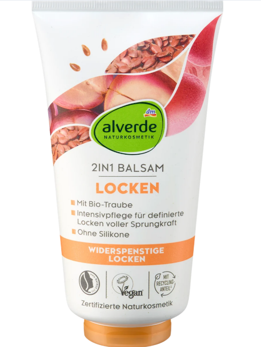alverde NATURKOSMETIK 2 in 1 conditioner for wavy hair, 150 ml