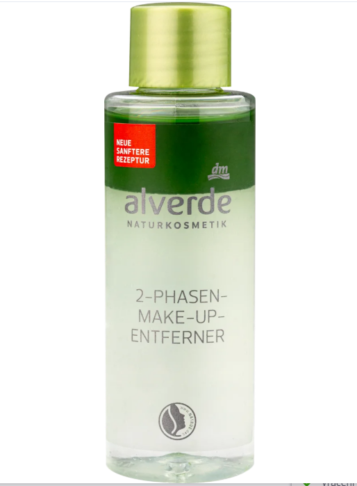 alverde NATURKOSMETIK two-phase eye make-up remover, 100 ml