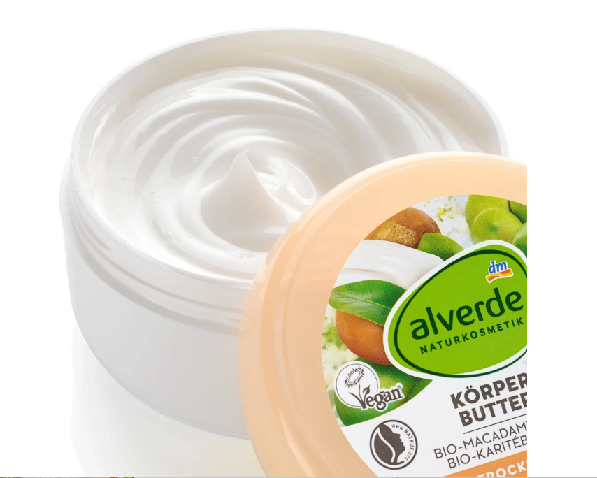 alverde NATURKOSMETIK organic macadamia nut body butter, 200 ml