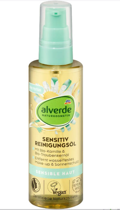 alverde NATURKOSMETIK Sensitive cleansing oil organic chamomile, 100 ml