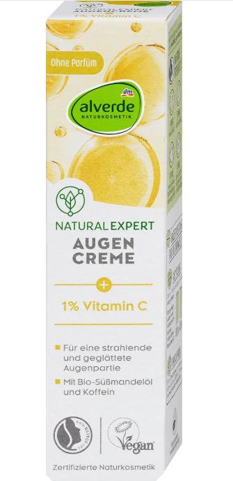 alverde NATURKOSMETIK Natural Expert eye cream with vitamin C, 15 ml