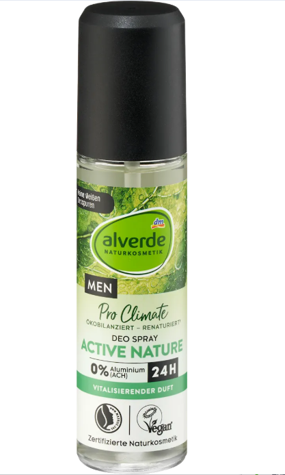 alverde MEN Pro Climate deo spray Active Nature, 75 ml
