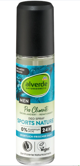alverde MEN Pro Climate deodorant spray Sports Nature, 75 ml