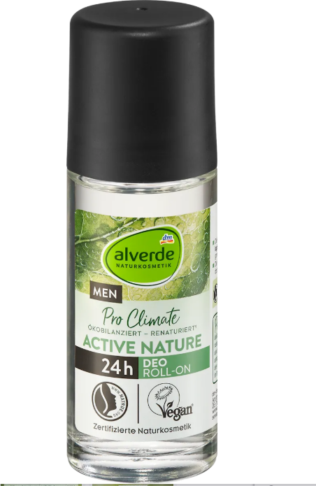 alverde MEN Pro Climate deodorant roll-on Active Nature, 50 ml