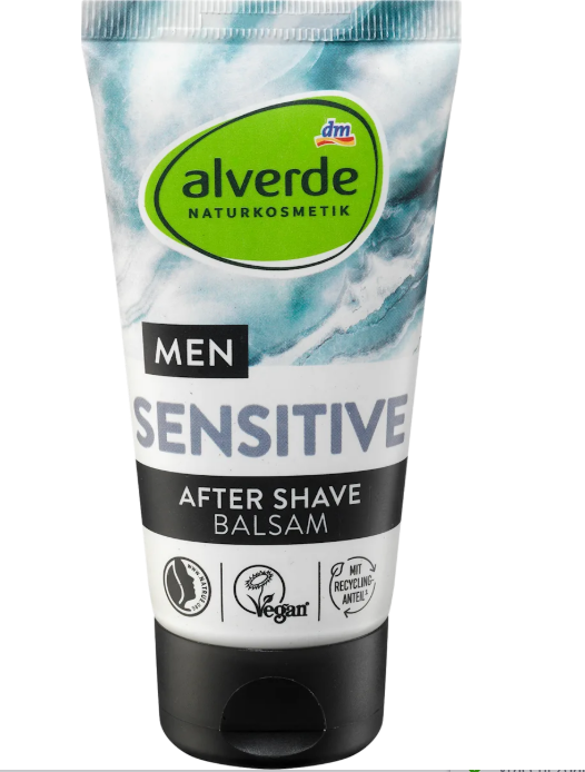 alverde MEN Sensitive aftershave balm, 75 ml