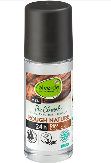 alverde MEN deodorant roll-on Rough Nature, 50 ml