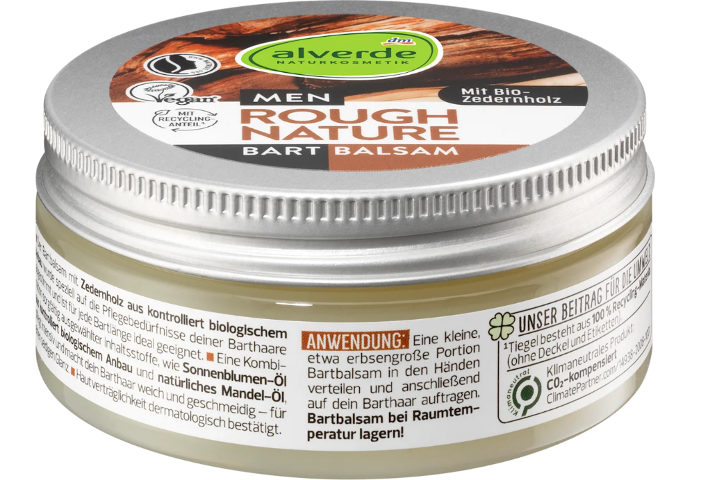 alverde MEN Rough Nature beard balm, 75 ml