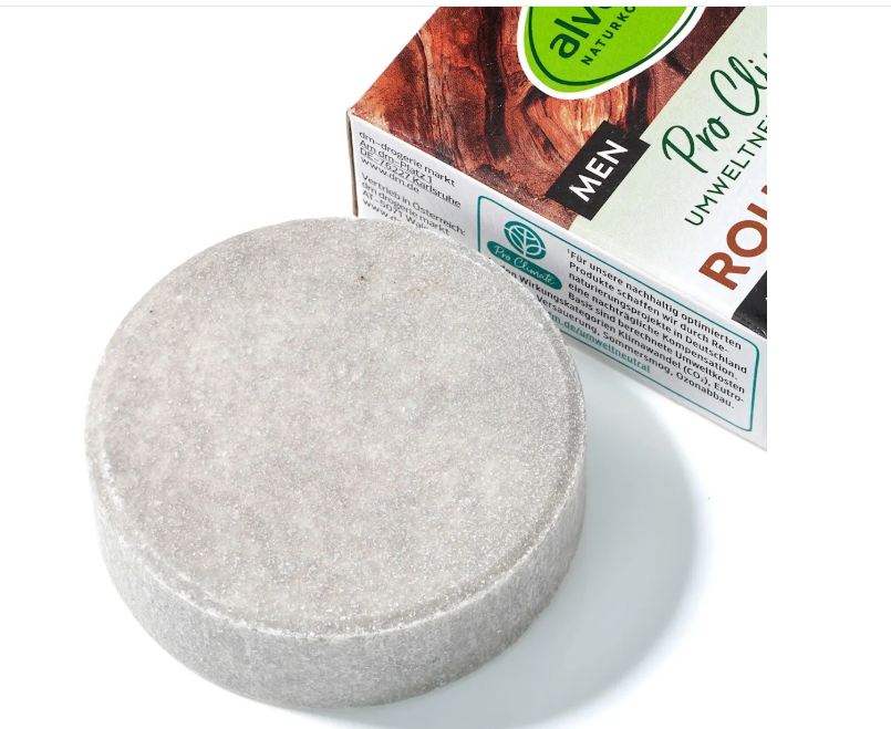 alverde MEN Rough Nature 4-in-1 solid shower soap, 60 g