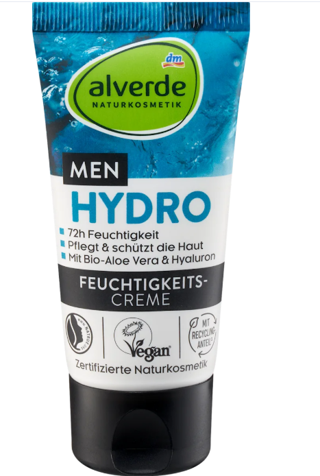 alverde MEN moisturizing face cream, 50 ml
