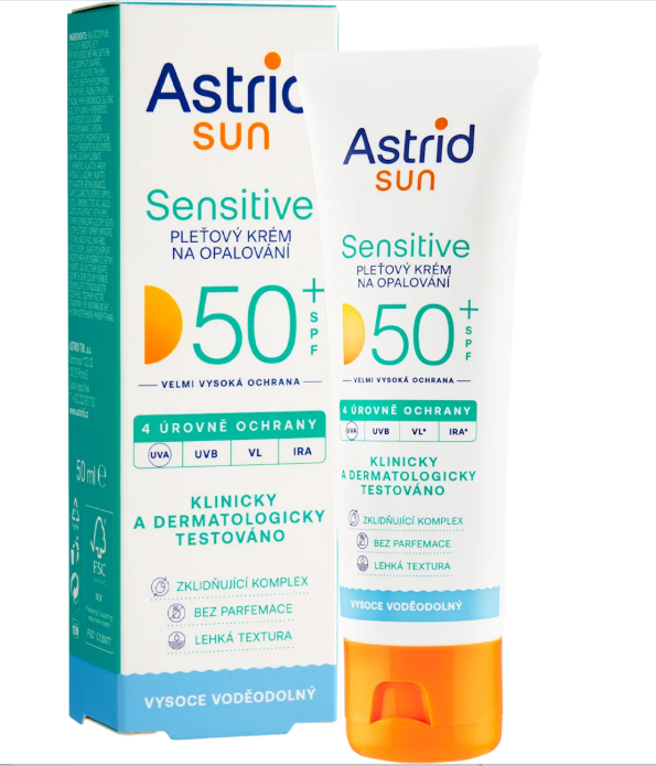 Astrid sun sun cream Sensitive SPF50+, 50 ml