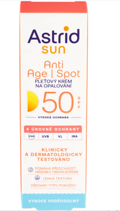 Astrid sun skin cream Anti Age Spot SPF50, 50 ml