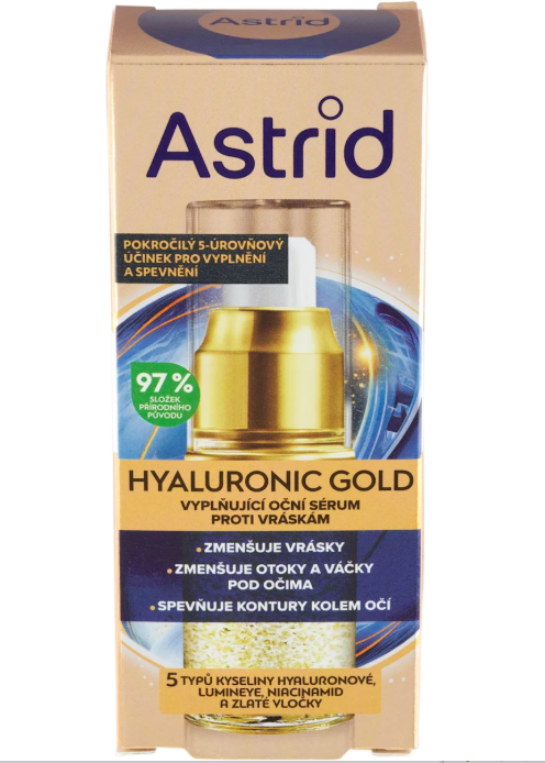 Astrid Hyaluronic Gold eye serum, 15 ml