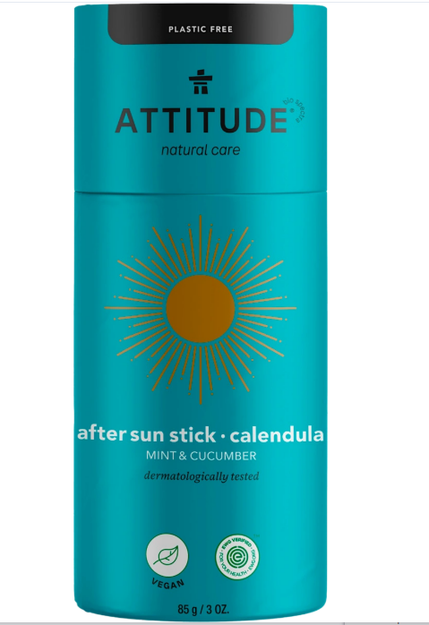 ATTITUDE Mint and cucumber solid after-sun cream, 85 g