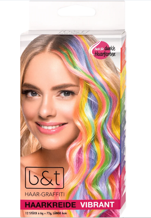 b&t Vibrant hair chalks, 12 pcs