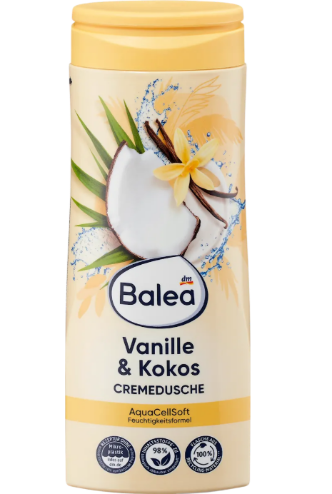 Balea creamy shower gel vanilla & coconut, 300 ml