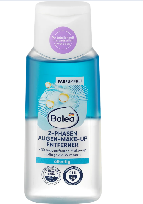 Balea two-phase eye make-up remover, 100 ml
