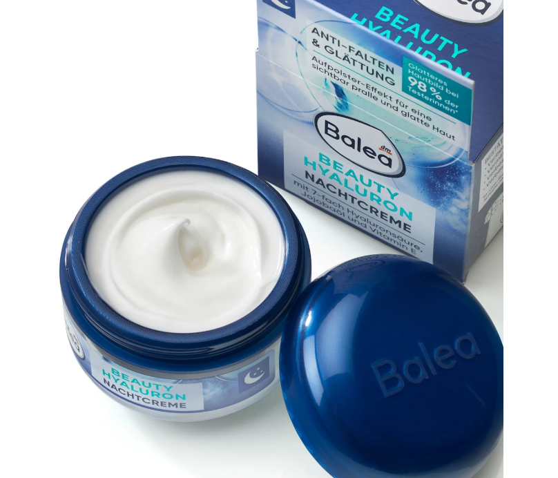 Balea Beauty Hyaluron night cream with hyaluronic acid, 50 ml