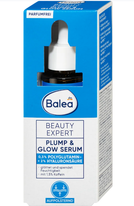 Balea Beauty Expert Plump & Glow facial serum, 30 ml