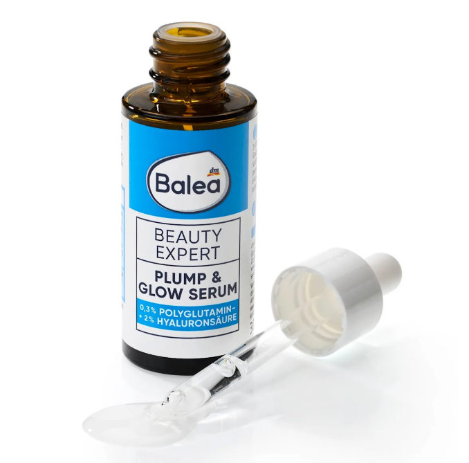 Balea Beauty Expert Plump & Glow facial serum, 30 ml