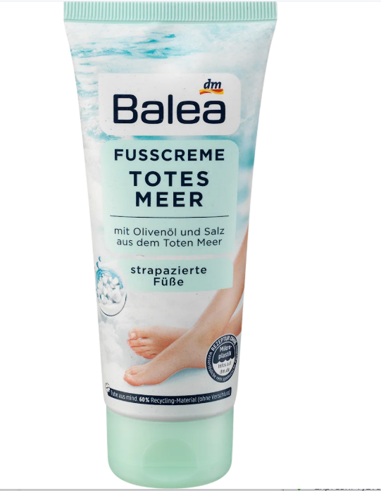 Balea foot cream olive oil & Dead Sea salt, 100 ml